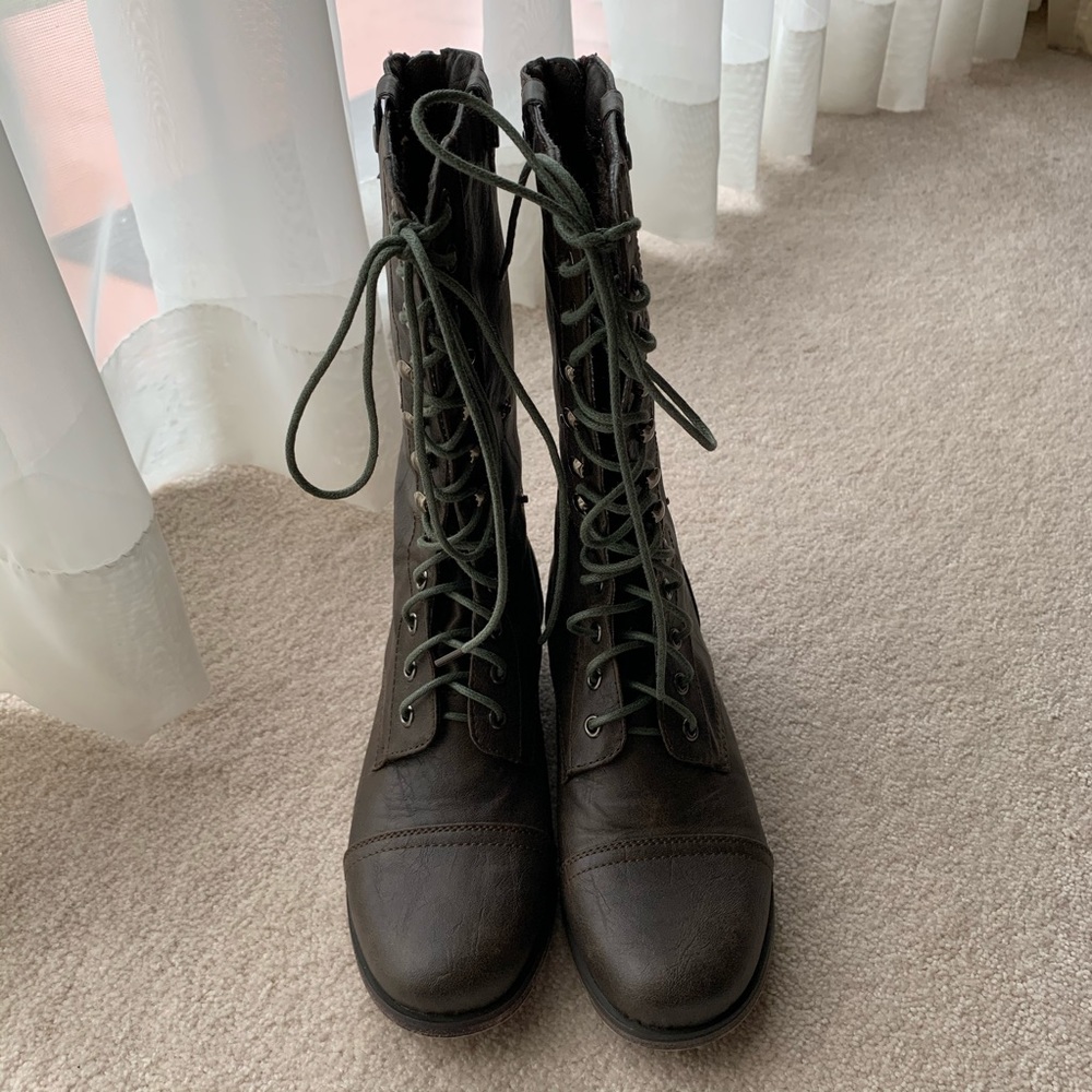 Madden Girl Geirard Combat Boots